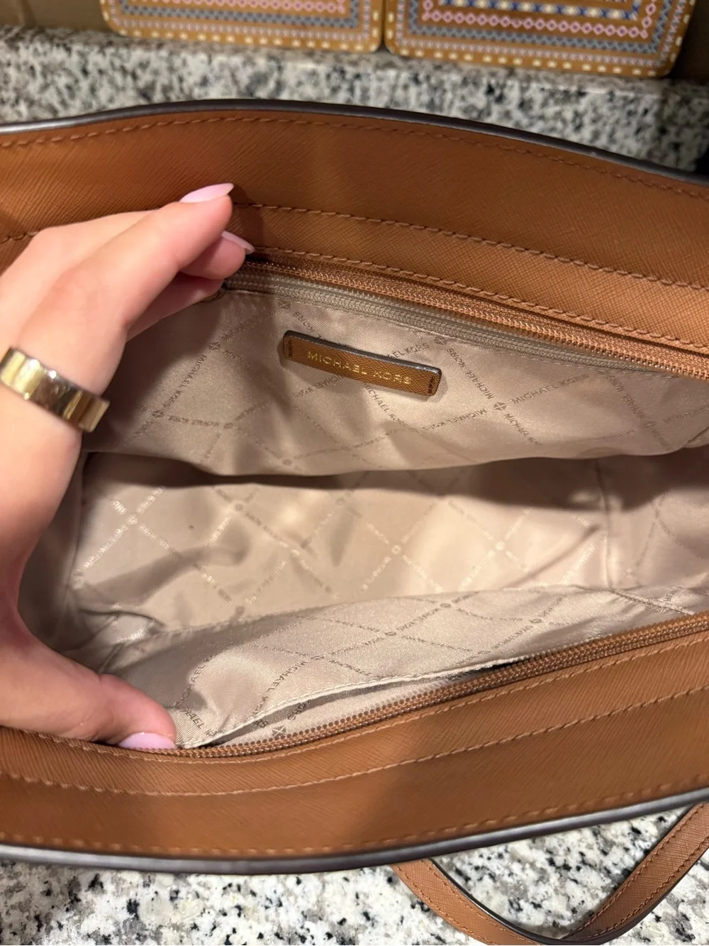 Michael Kors structured satchel